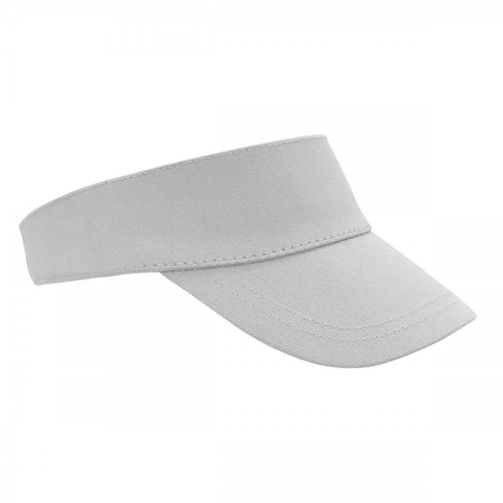Beyaz Pamuk Gabardin Classic Visor Promosyon Vizör Şapka